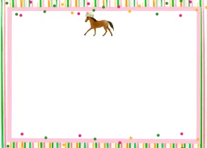 Horsing Around notecards