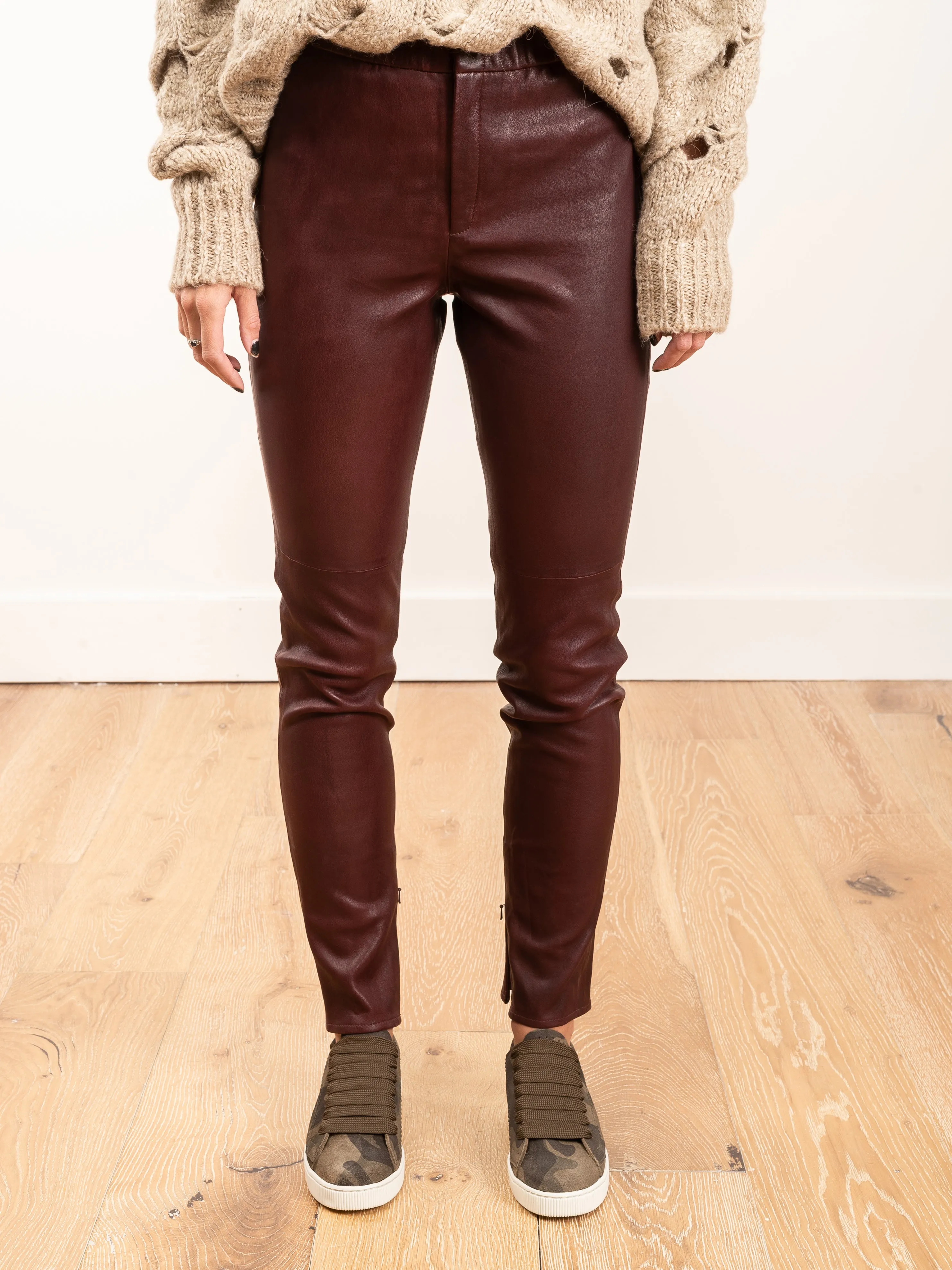 iany pant - burgundy