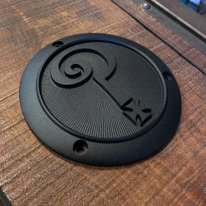 Indian Larry 3 Hole Derby Cover - Matte Black
