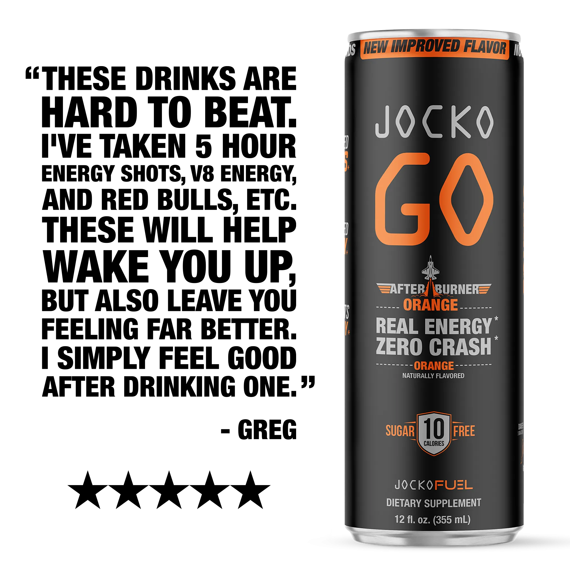 JOCKO GO Afterburner Orange (12 cans)