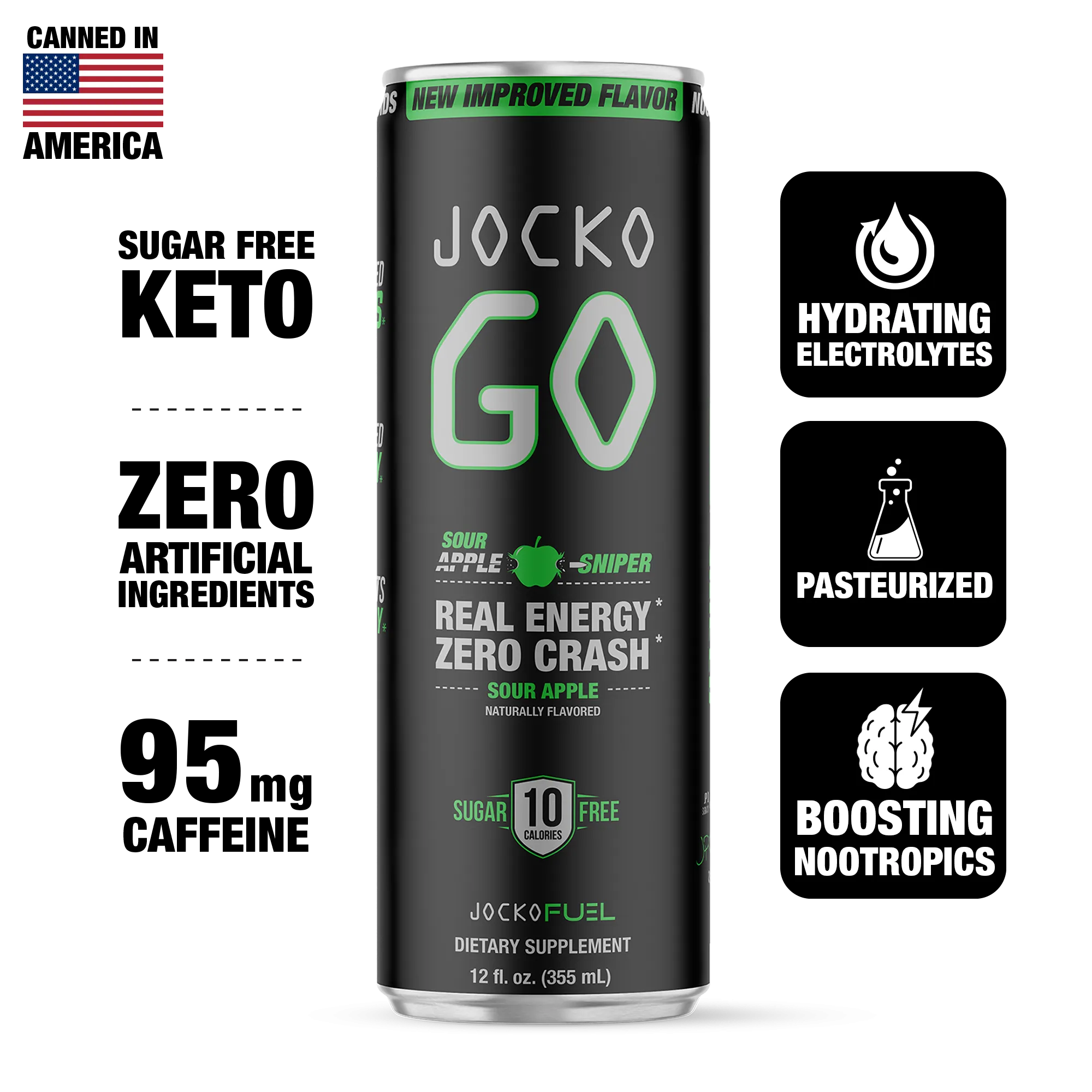 JOCKO GO - Sour Apple Sniper (12 cans)