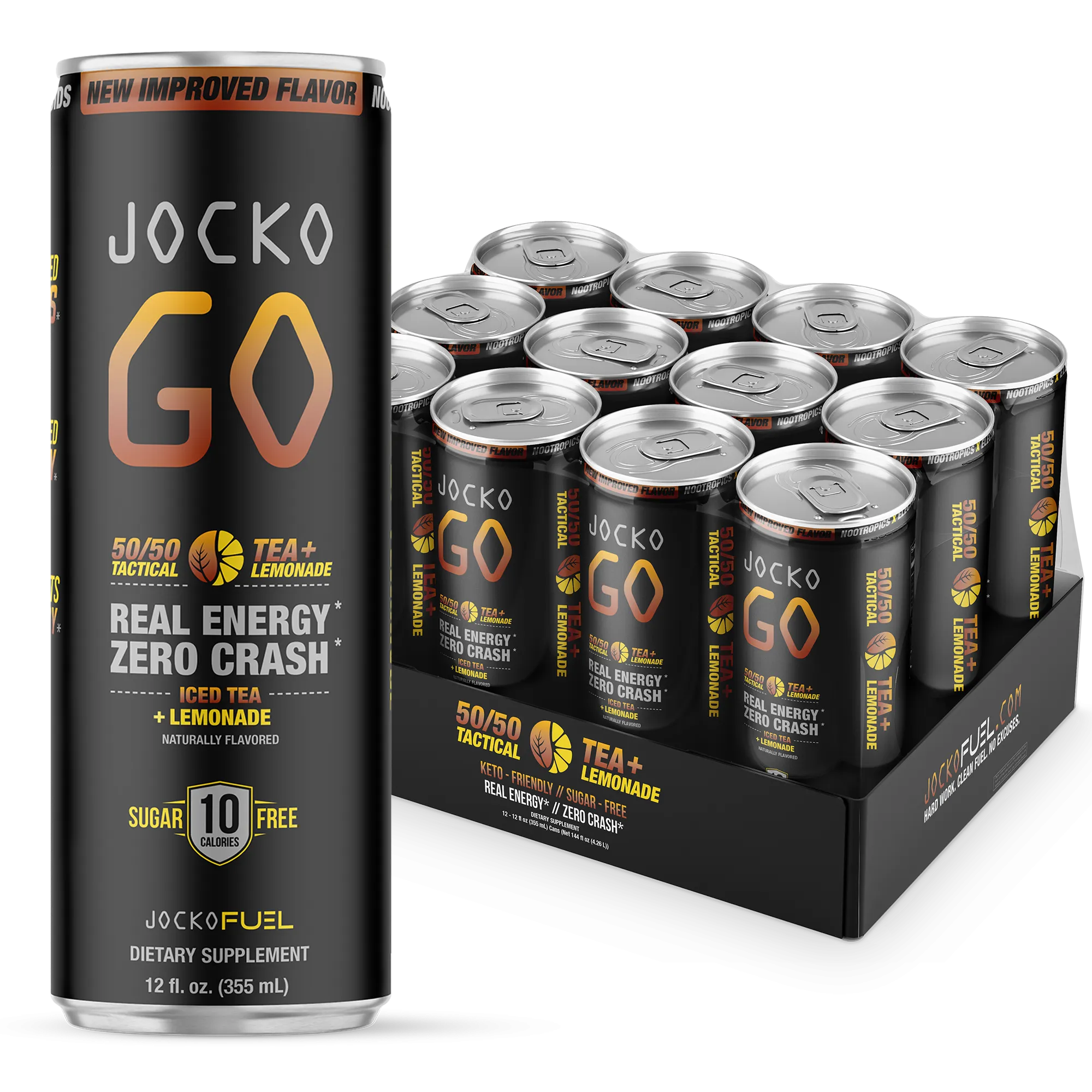 JOCKO GO Tactical Tea/ Lemonade flavour (12 Cans)