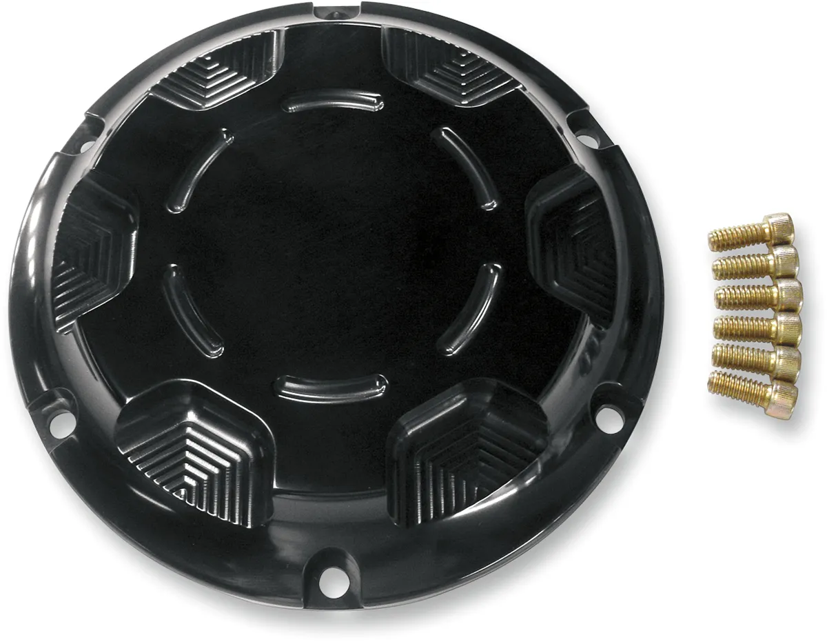 Joker Machine 10-691B Billet Derby Cover - Techno Black Anodized