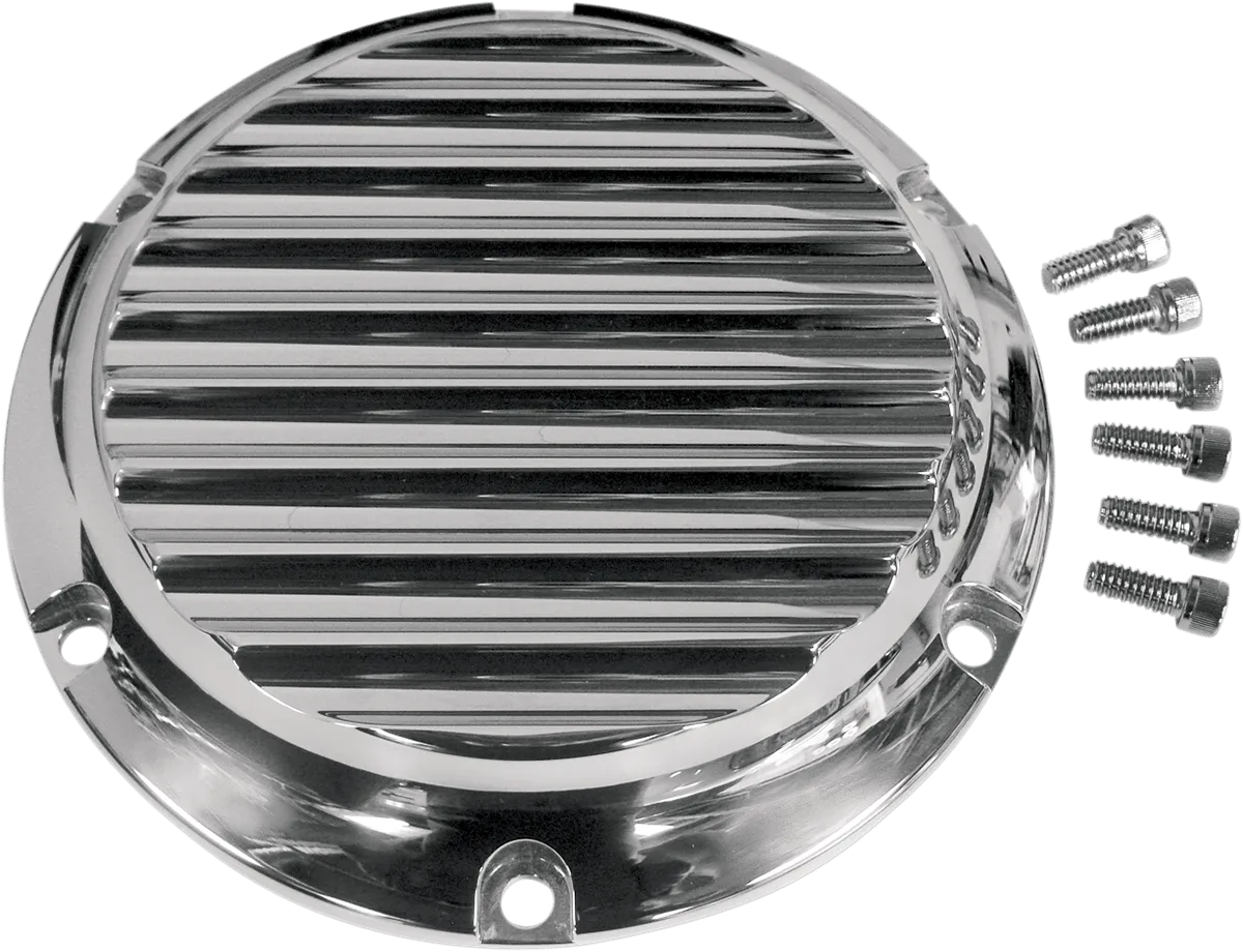 Joker Machine 10-691B Billet Derby Cover - Techno Black Anodized