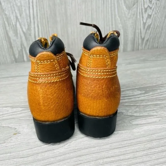 Justin boots kid cowboy western boots size 7 leather lace up cowboy boots