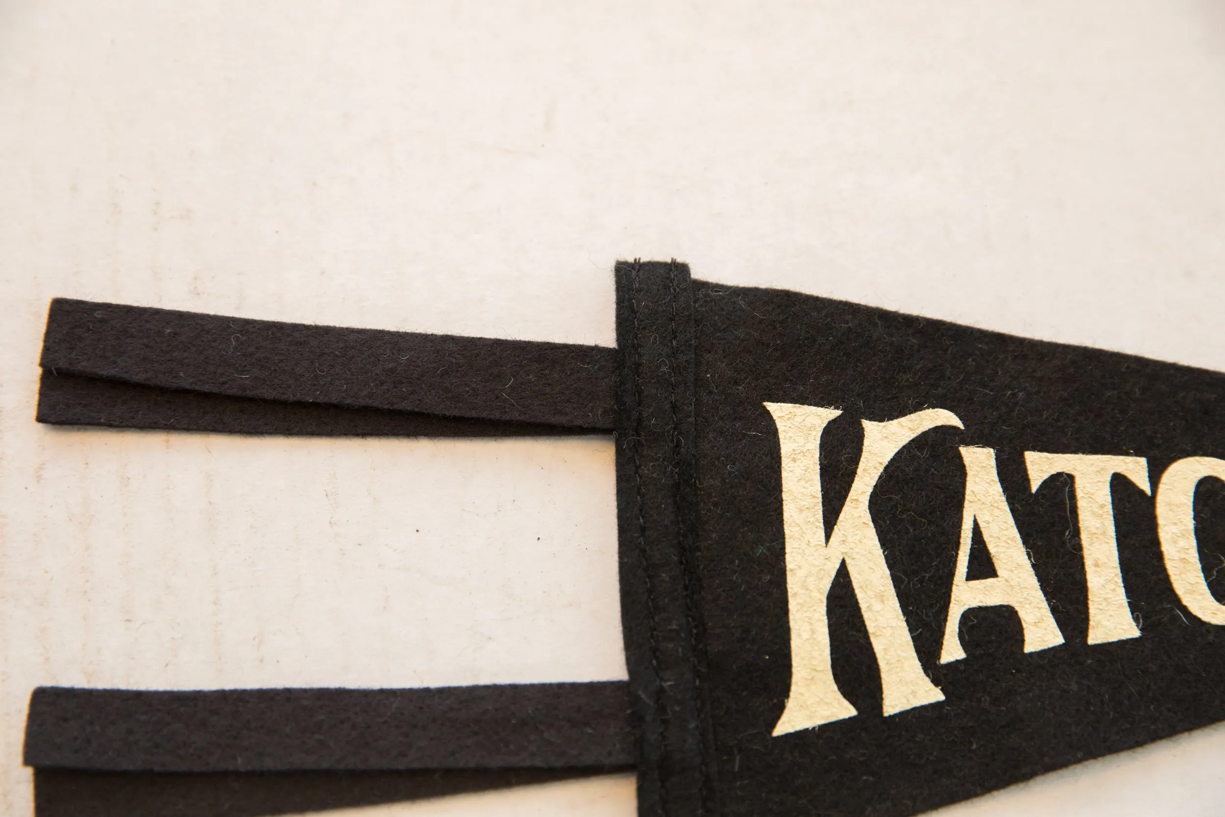 Katonah NY Mini Black Felt Pennant