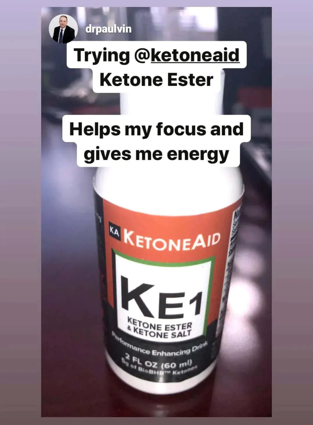 KE1 Lite Ketone Ester & Salt Drink - 6 x 60ml
