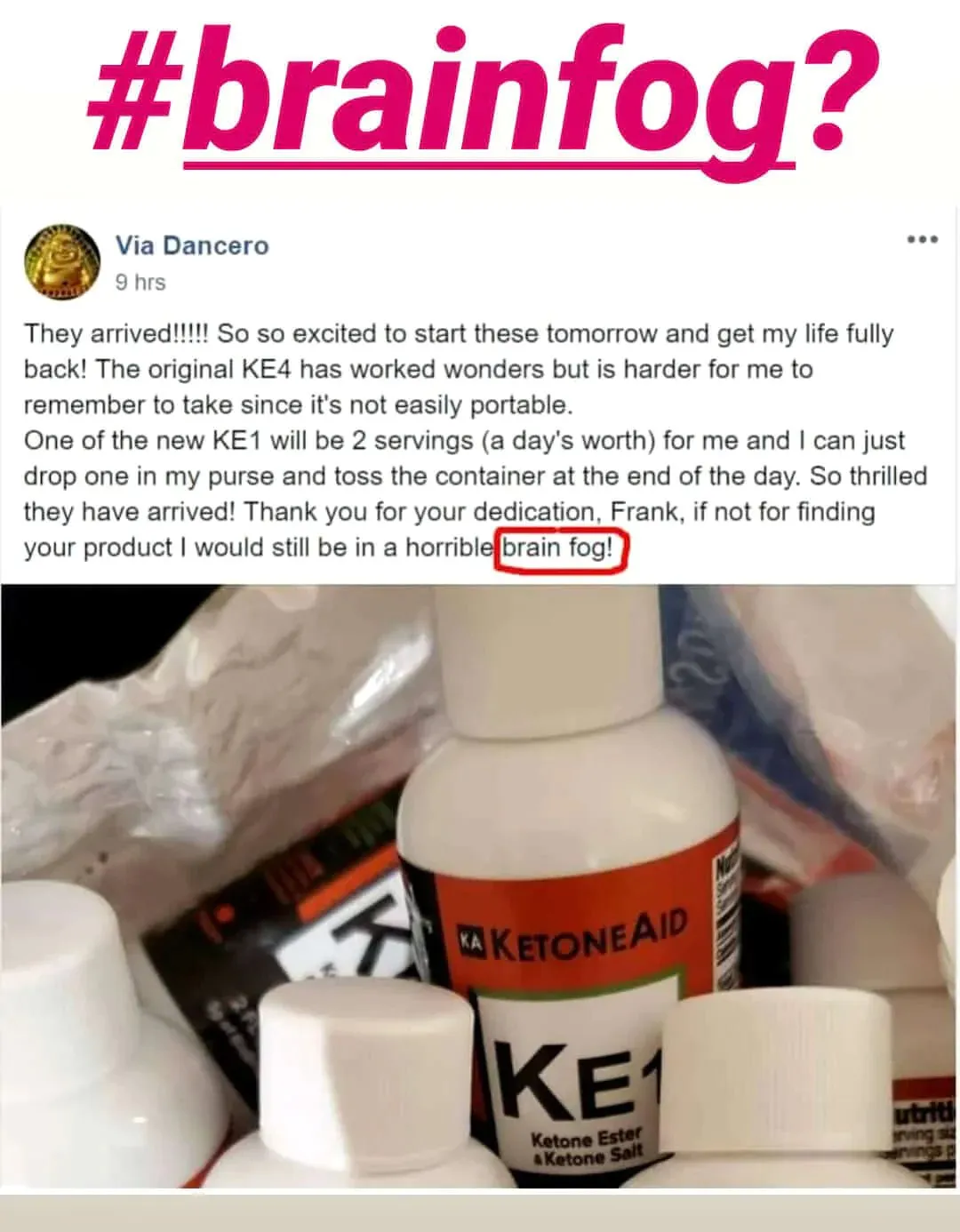 KE1 Lite Ketone Ester & Salt Drink - 6 x 60ml
