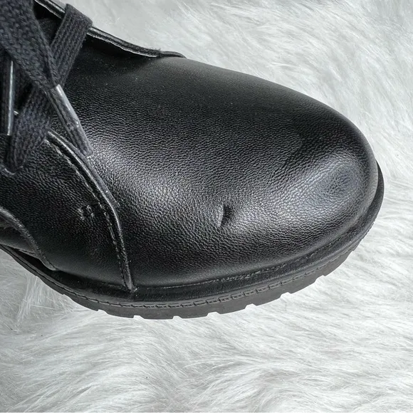 LifeStride Stormy Booties Black Faux Leather Size 7W