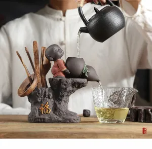 Little Monk Jar Tea Accessories Set