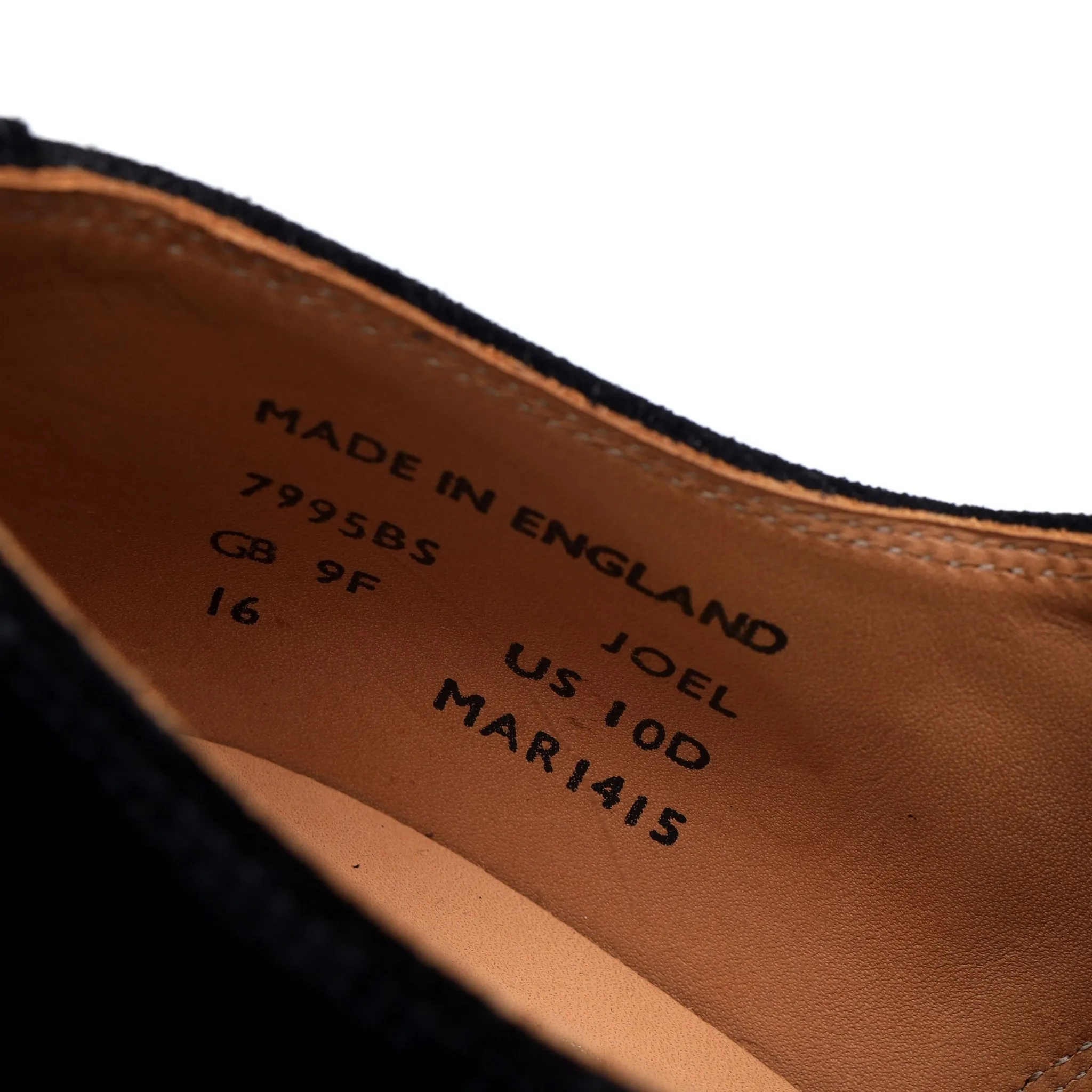 'Lo Top' Black Suede Derby UK 9 F