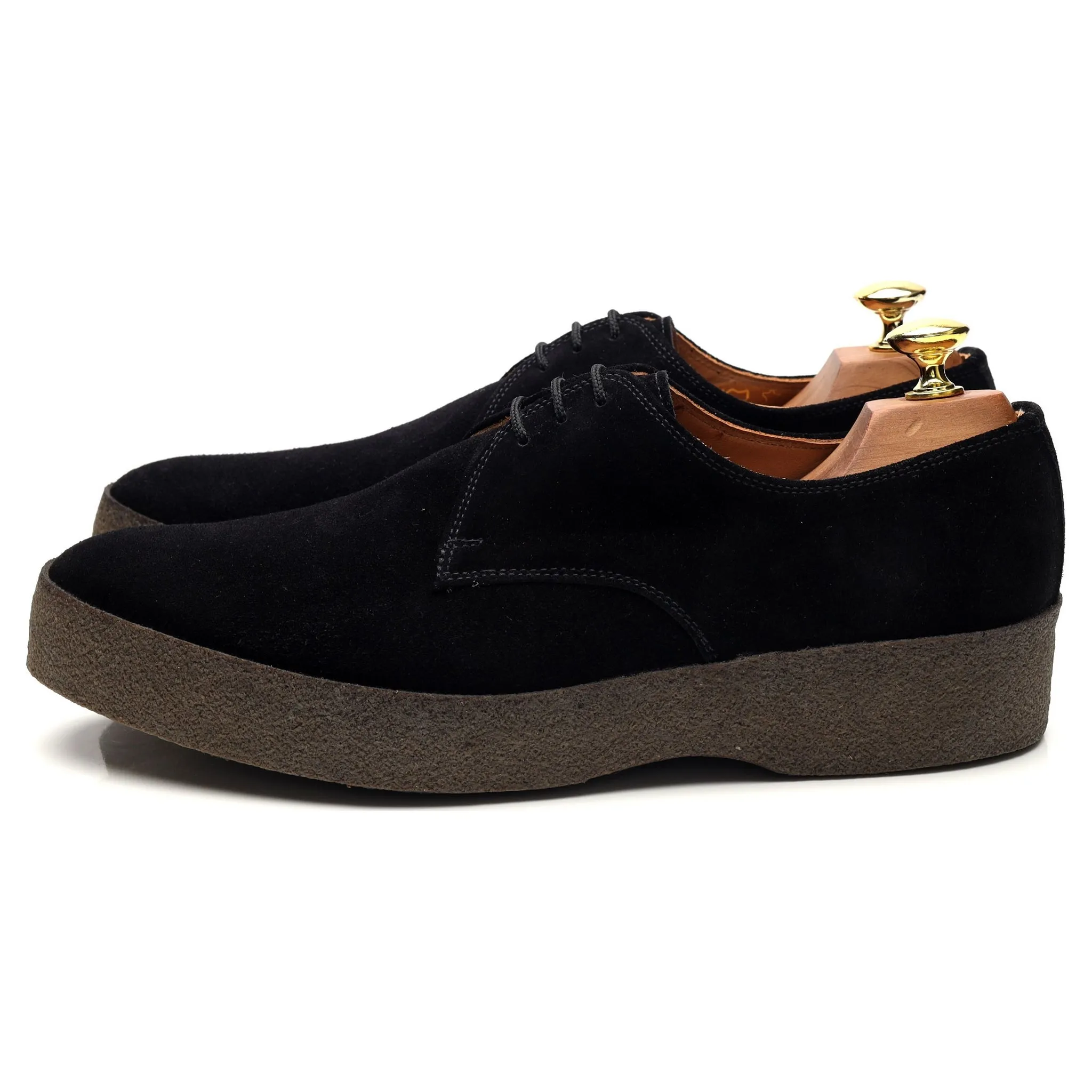 'Lo Top' Black Suede Derby UK 9 F