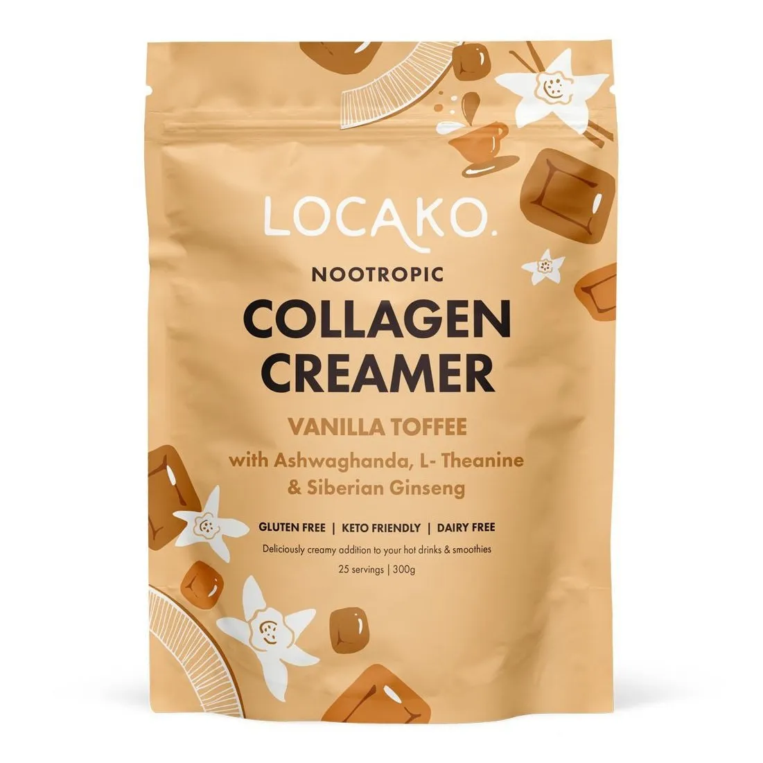 Locako Collagen Creamer - Nootropic Vanilla Toffee