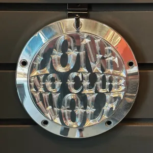 Lone Wolf M8 Softail Derby Cover - Polished Aluminum