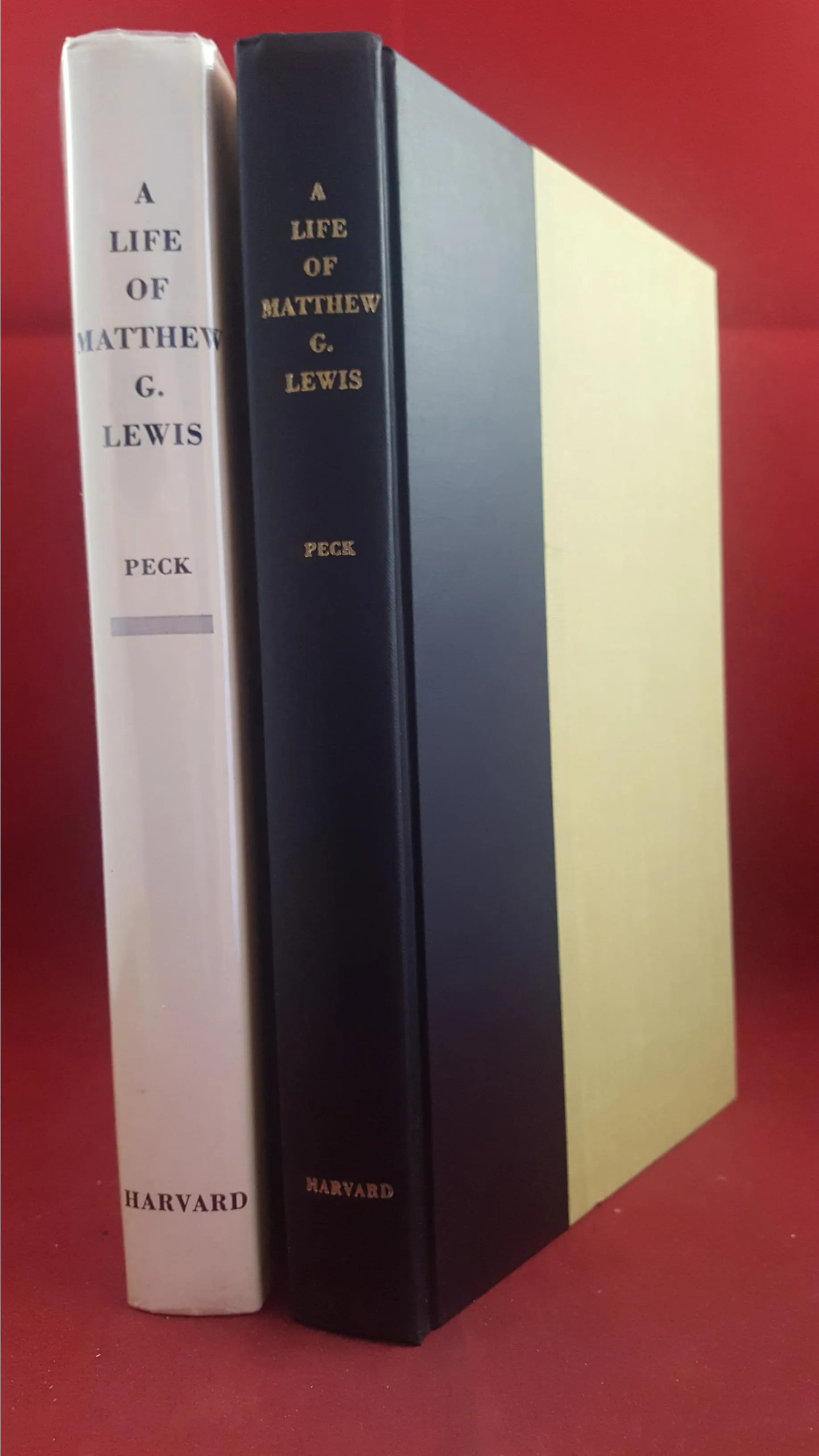Louis F Peck - A Life Of Matthew G Lewis, Harvard, 1961, First Edition