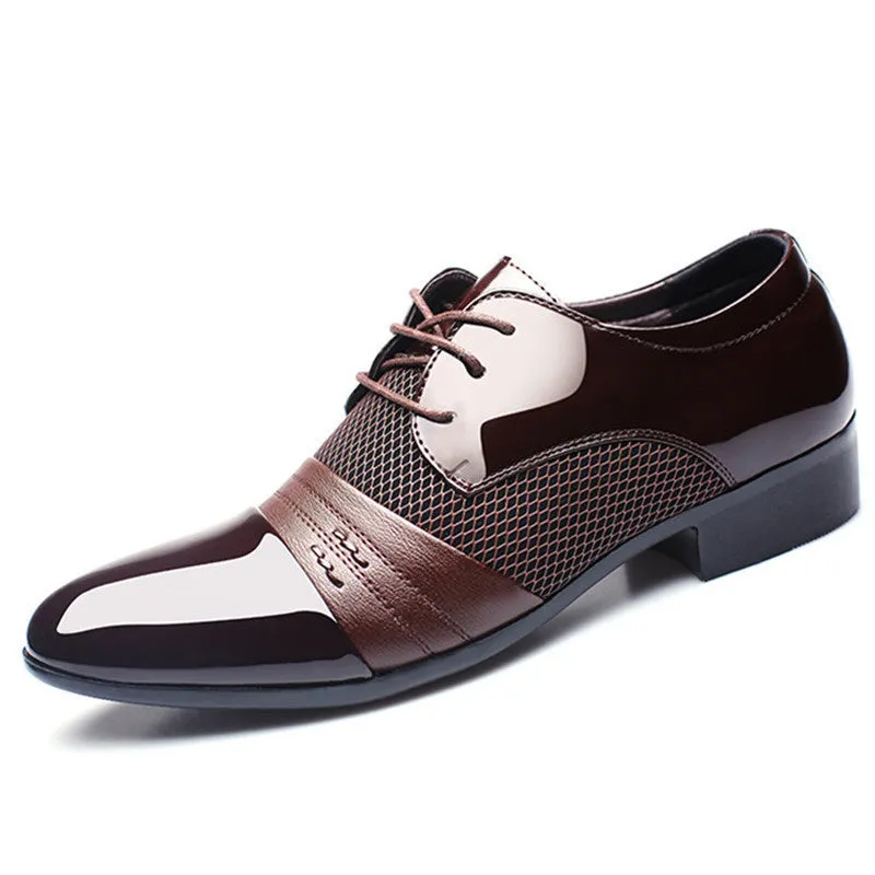 Luxury Brand Men Shoes Men's Flats Shoes Men Patent Leather Shoes Classic Oxford Shoes For Men Fashion