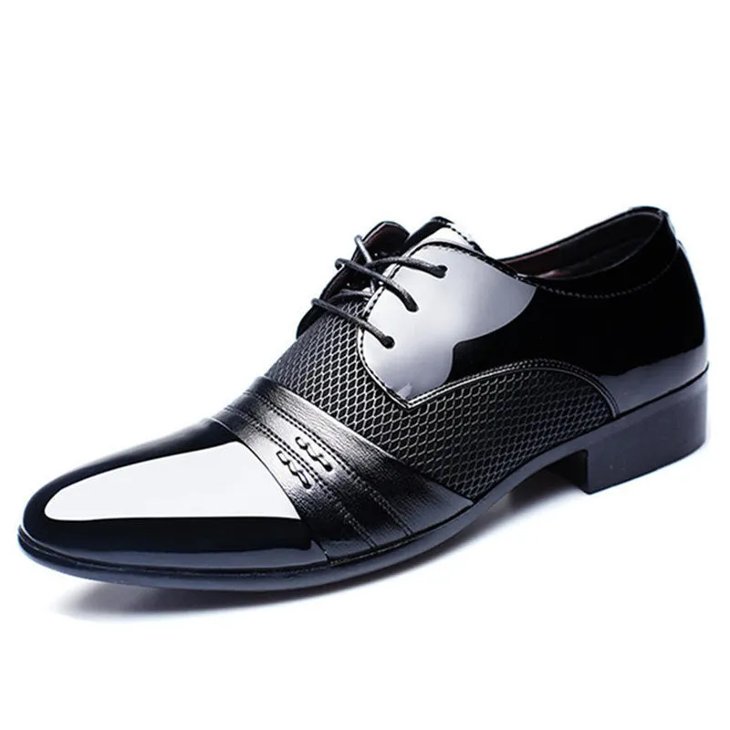 Luxury Brand Men Shoes Men's Flats Shoes Men Patent Leather Shoes Classic Oxford Shoes For Men Fashion