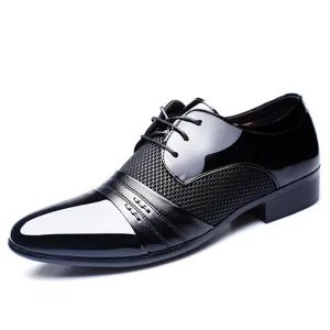 Luxury Brand Men Shoes Men's Flats Shoes Men Patent Leather Shoes Classic Oxford Shoes For Men Fashion