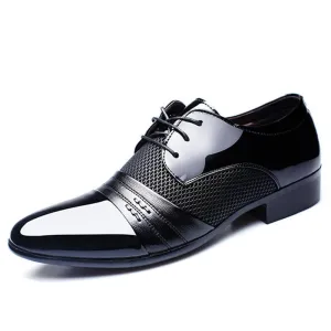 Luxury Men Shoes Men's Flats Shoes Men Patent Leather Shoes Classic Oxford Shoes For Men Fashion