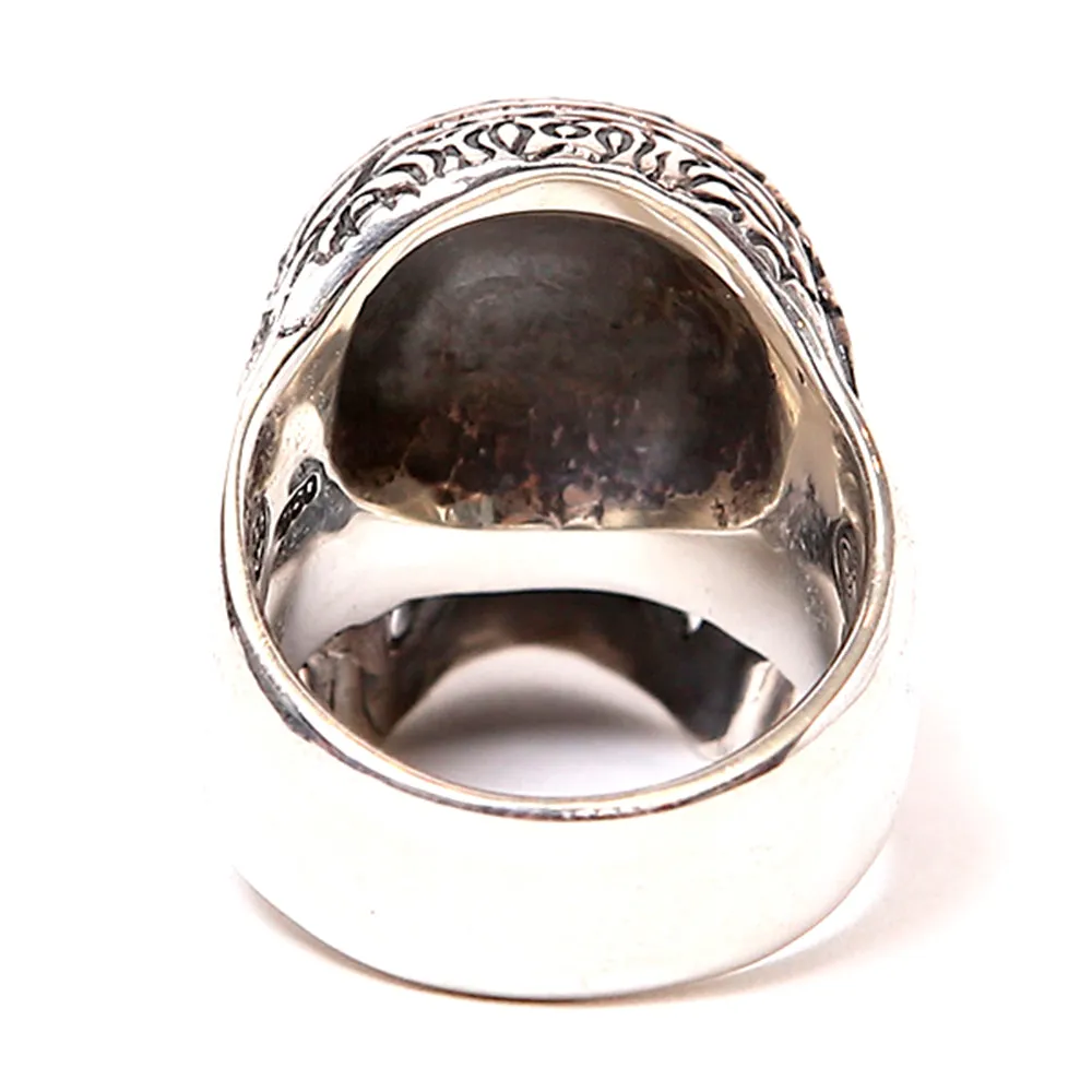 MAGICAL DESIGN - TIBETAN MONK SKULL RING - SILVER