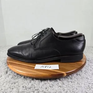 Magnanni Seve Black Leather Plain Toe Oxford Derby Dress Shoes Mens 10 M 16978