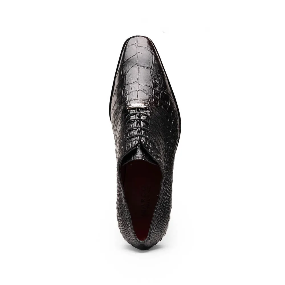 Marco Di Milano Bono in Black Alligator Oxford Shoes