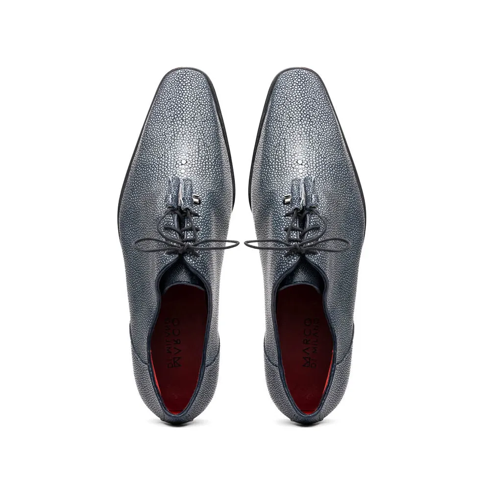 Marco Di Milano Criss Navy Stingray Oxford Dress Shoes