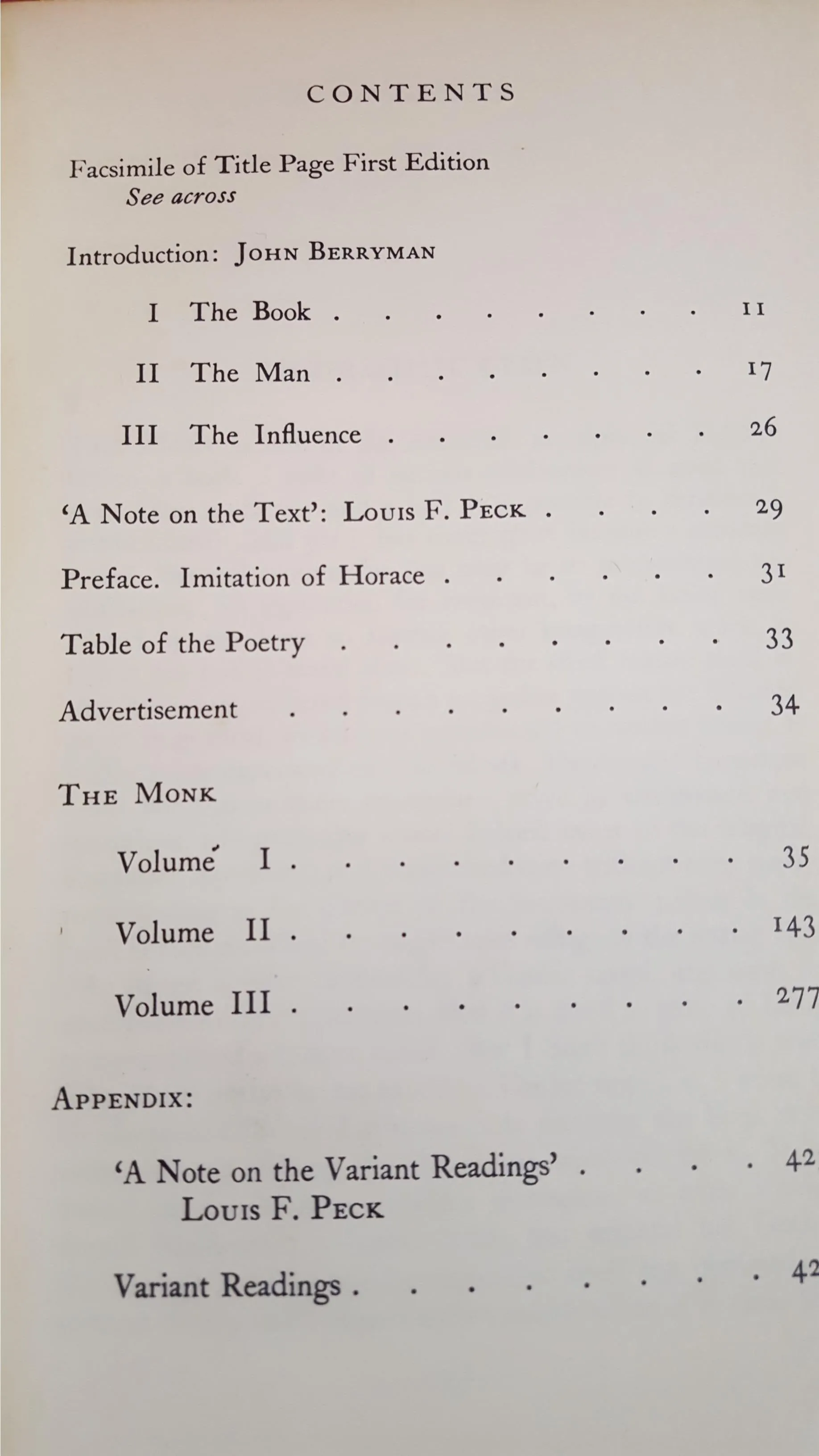 Matthew G Lewis - The Monk, Grove Press Evergreen Edition, 1959