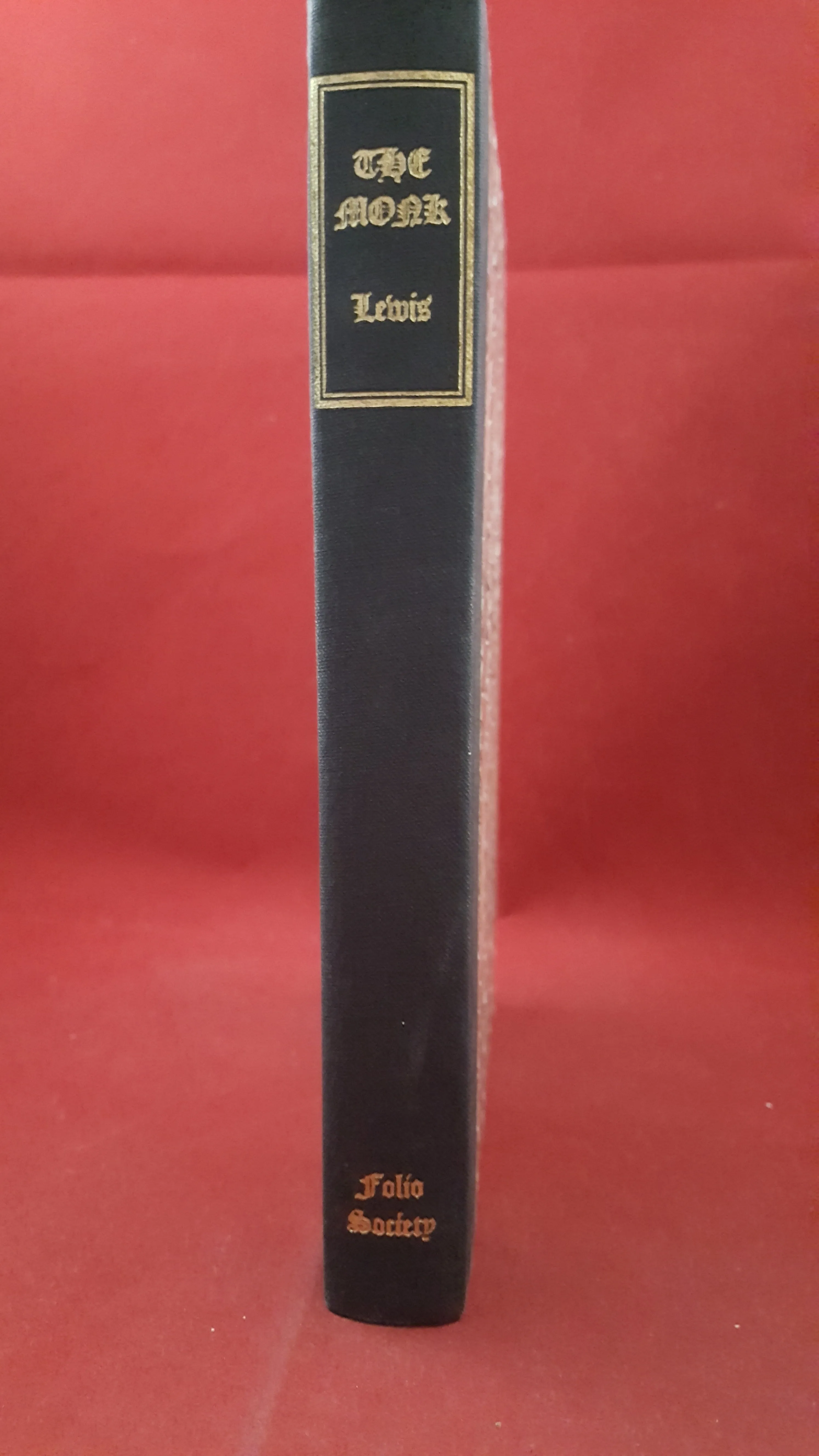 Matthew Lewis - The Monk, The Folio Society, 1984, Introduction Debendra Varma