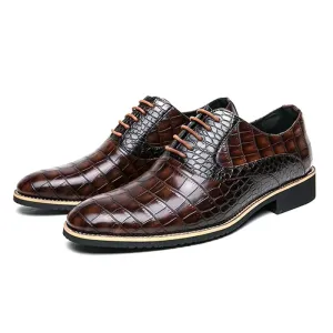 Men Dress Shoes Thick Soled Shoes Anti Skid Oxford Shoes
