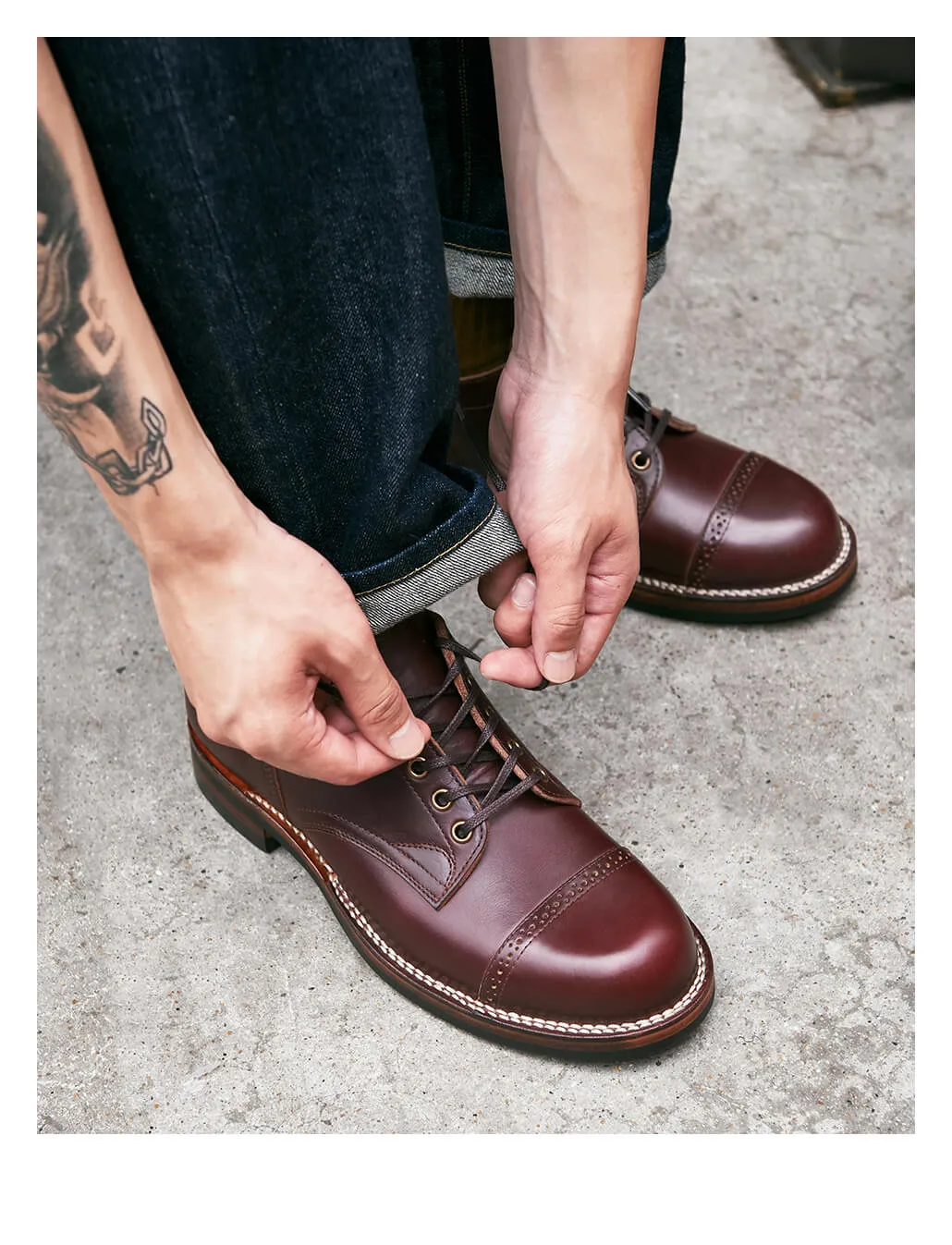 Men's Derby Shoes, Rubber Sole