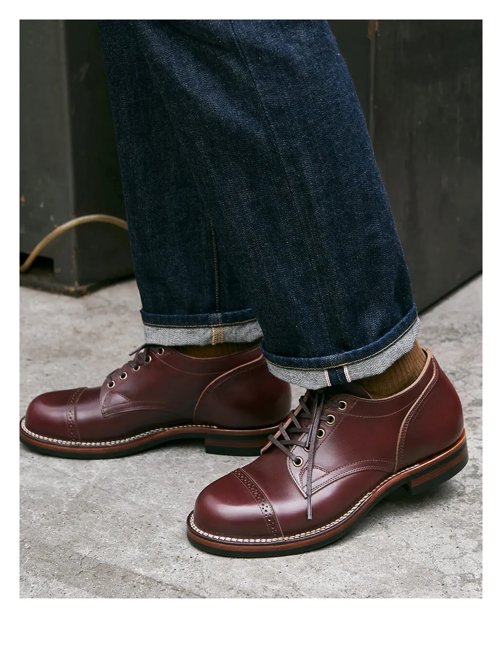 Men's Derby Shoes, Rubber Sole