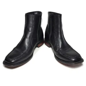 Men's Laredo Richmond Black Leather 7&quot; Side Zip BootsSize 8D