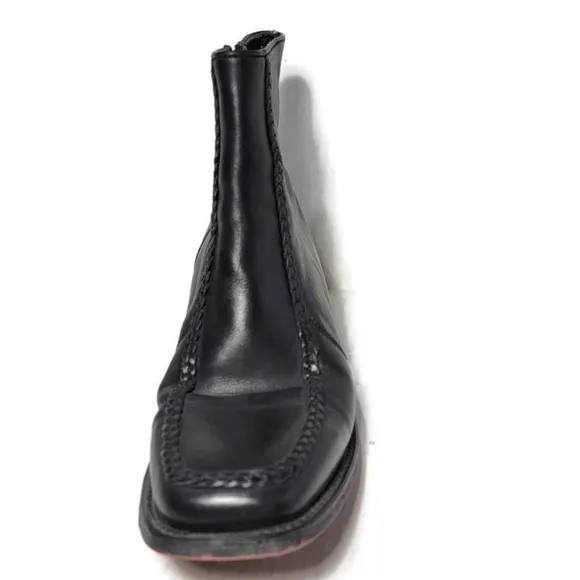 Men's Laredo Richmond Black Leather 7&quot; Side Zip BootsSize 8D