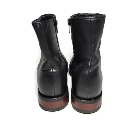 Men's Laredo Richmond Black Leather 7&quot; Side Zip BootsSize 8D