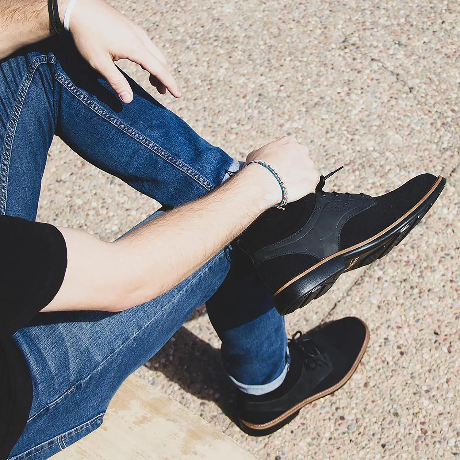 Men's Mark Nason Clubman Westside Black Nubuck