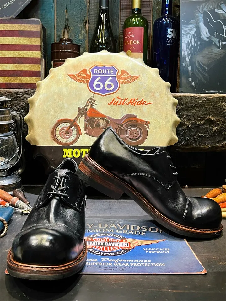 Men's Round Toe Derby Shoes
