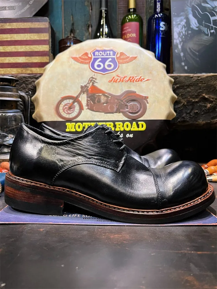 Men's Round Toe Derby Shoes