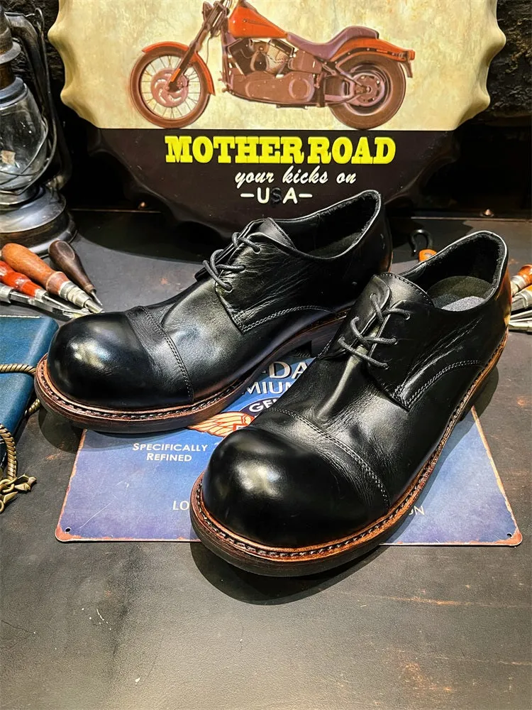 Men's Round Toe Derby Shoes