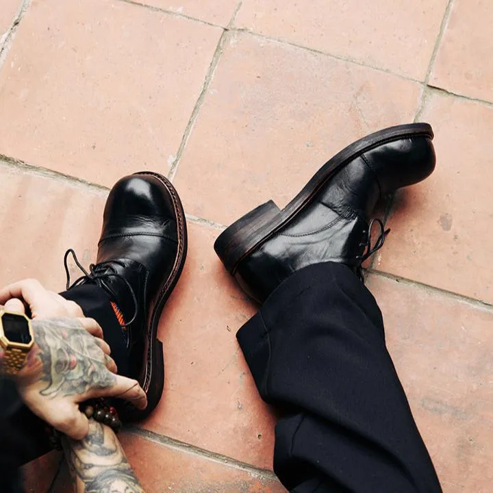 Men's Round Toe Derby Shoes