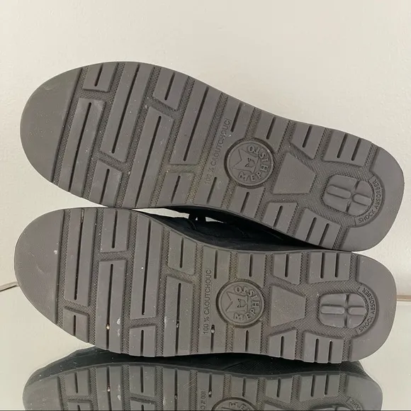 MEPHISTO Black Leather Womens Rebecca Perforated Fashion Sneaker