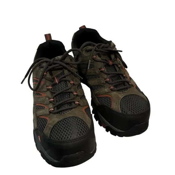 Merrell Moab vertex vent composite toe shoes brown leather 8W