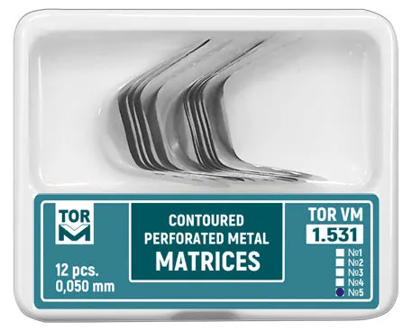 Metal Contoured Perforated Matrices Large (Shape 5) 12pcs
