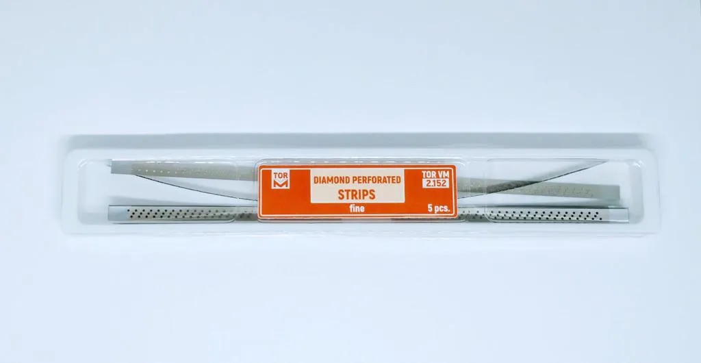 Metal Diamond Perforated Strips, Fine 5pcs