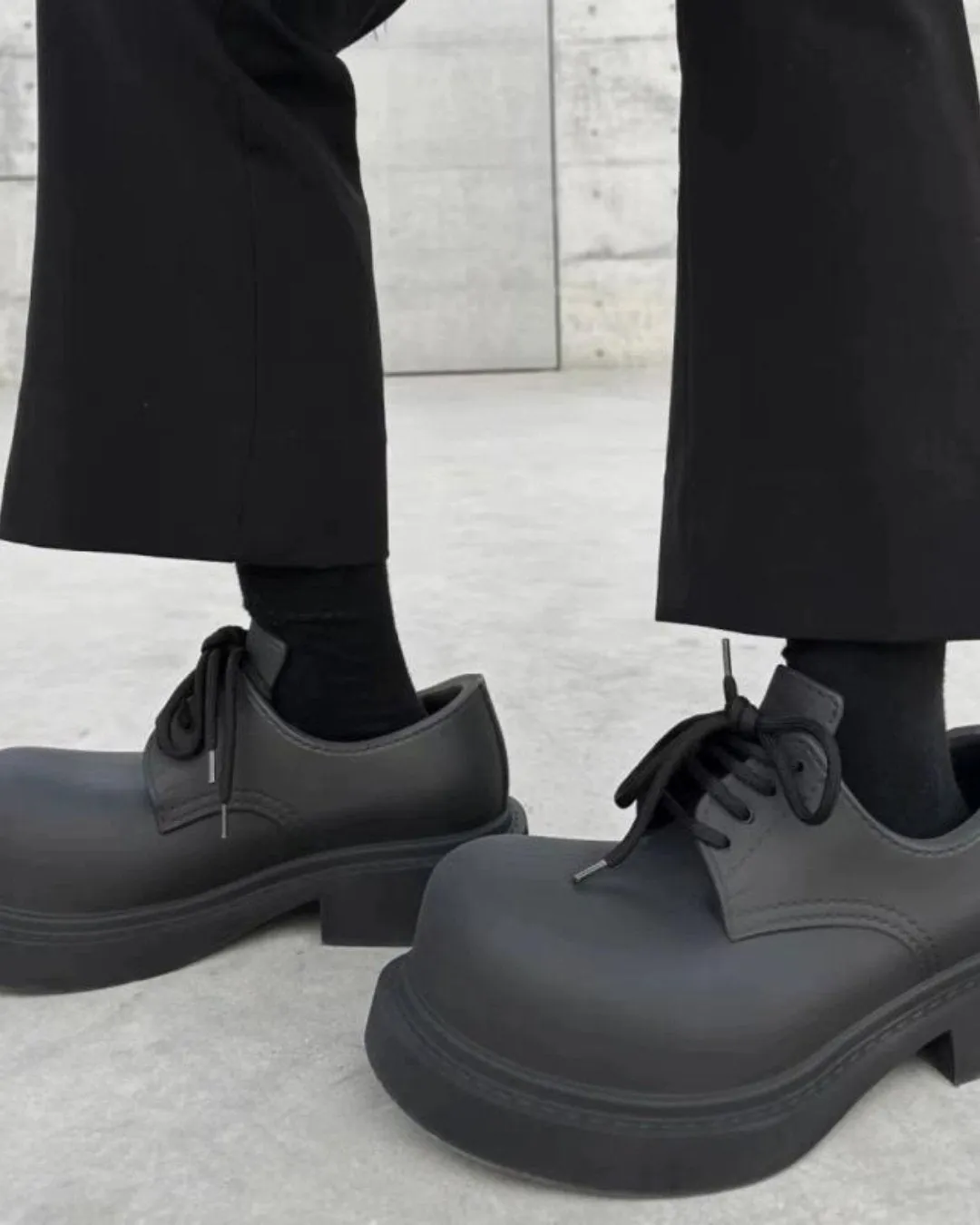 Mickey Big To Derby Leather Shoes KBQ0586