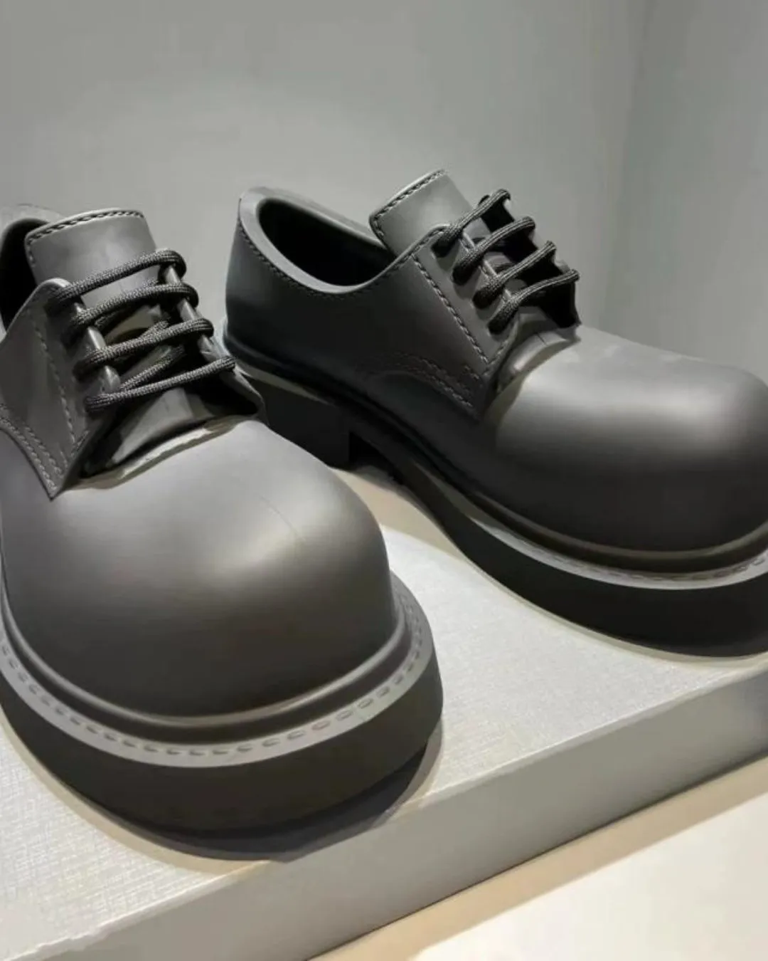 Mickey Big To Derby Leather Shoes KBQ0586