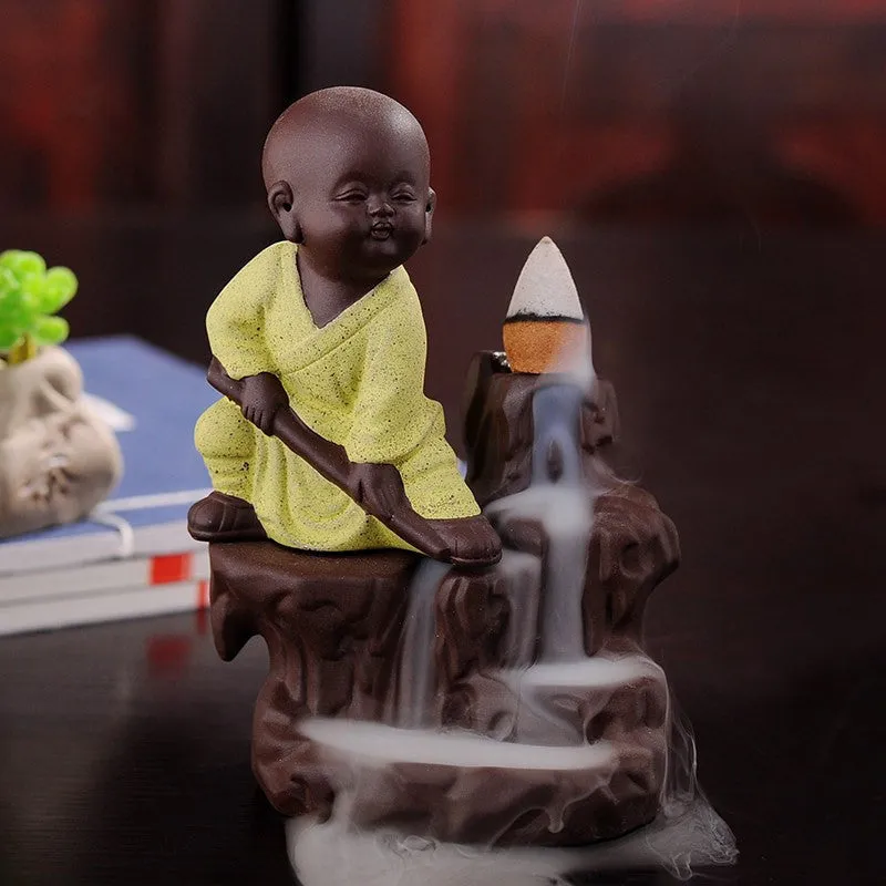 Monk Backflow Incense Burner