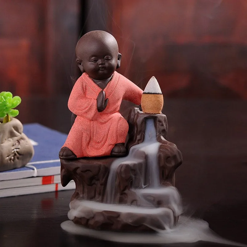 Monk Backflow Incense Burner