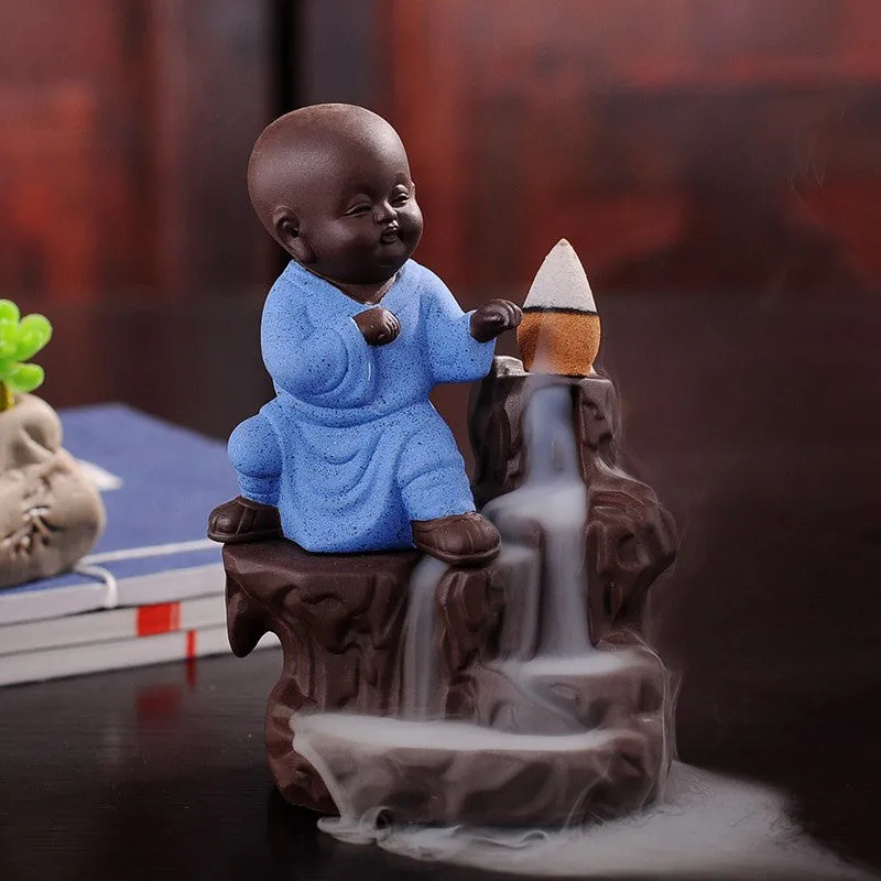 Monk Backflow Incense Burner