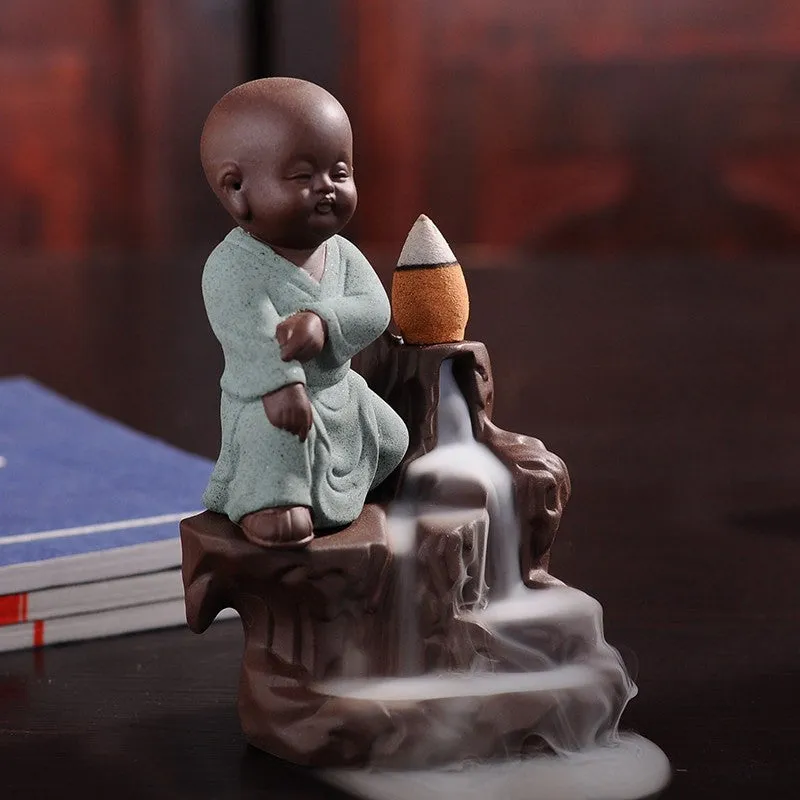 Monk Backflow Incense Burner